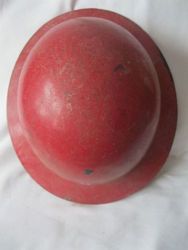 Vintage msa fiberglass skullgard miners safety hard hat with chin strap for sale