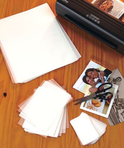 Laminator and Set of 100 Sheets for Laminating Recipes Photos School Projects