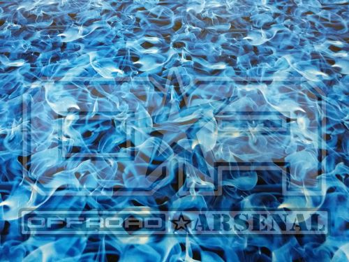 HYDROGRAPHIC WATER TRANSFER HYDRODIPPING FILM HYDRO DIP BLUE FLAMES REAL FIRE