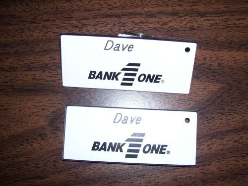 Bank One Name Tags