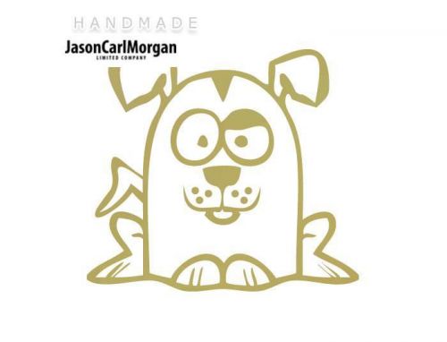 JCM® Iron On Applique Decal, Dog Gold