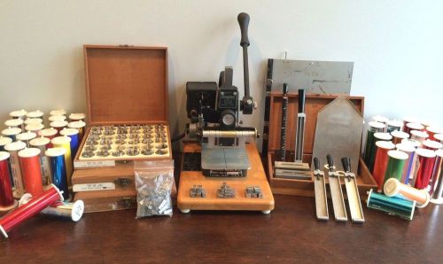 Kingsley M-101 Hot Stamp Machine with Accessories &amp; Extras
