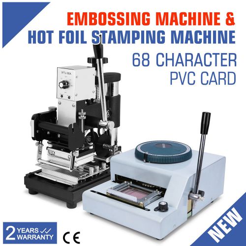 68-character embossing embosser machine hot foil printer 11 line pvc iso great for sale