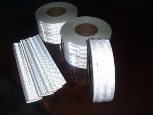 3m dot-c2  conspicuity tape 150 ft white reflector tape,reflective, heavy duty for sale