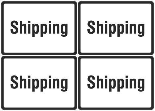 New Warehouse Shipping Sign Work Place Four Pack Of Quality Ship Signs US s160