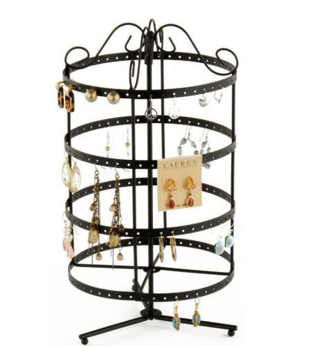 Large Rotating earring display stand carousel 96 prs