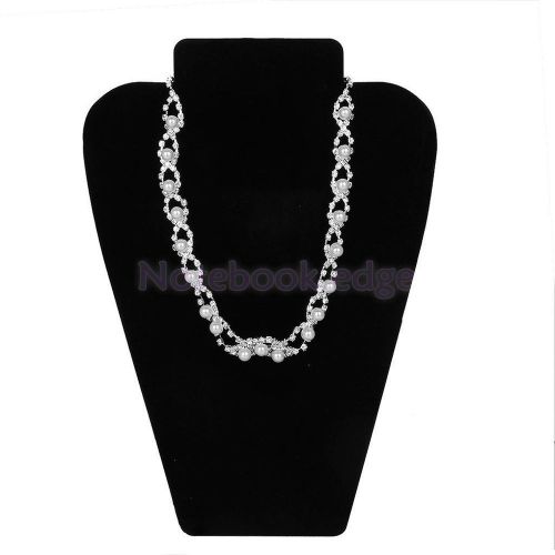Shop velvet necklace pendant earring chain bust display storage showcase for sale