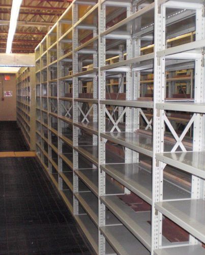 Used 50 sections penco steel shelving 12&#034;x48&#034;x102&#034; high for sale