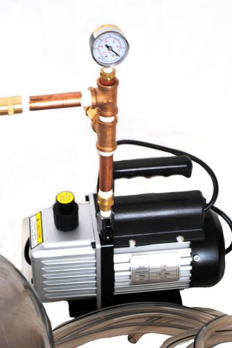 New 1/3 hp milking machine vacuum pump with complete brass milking assembly for sale