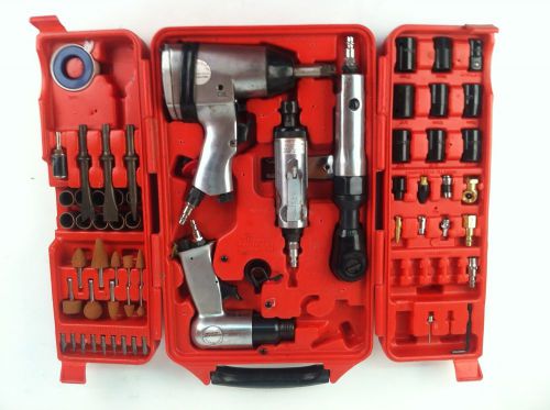 Mastergrip tool set 1/2&#034; air impact wrench 691114 3/8&#034; ratchet 1/4&#034; die grinder for sale