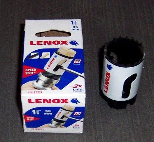 Lenox tools 3002222l 1-3/8&#034; bi-metal speed slot hole saw for sale