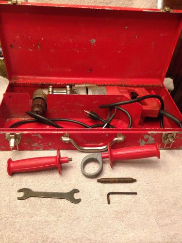 HEAVY DUTY MILWAUKEE RIGHT ANGLE DRILL Corded 1/2&#034;1101-1 Case  Accessories Works