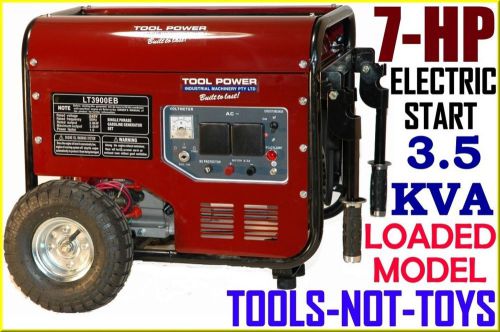 Generator, petrol driven, 3.5kva, new, tradesman type = proven model = brand new for sale
