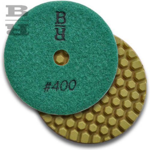 Buddy Rhodes 4&#034; 400 Grit Dry DHEX Concrete Countertop Wet Dry Polishing Pad 6mm