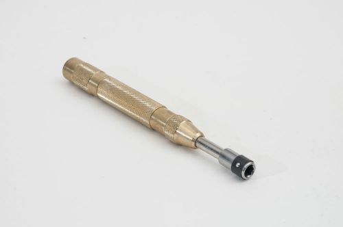 Nut Driver 1/4&#034; Hex Drive - Brass Knurled Handled