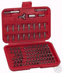 New 100pce security screw bit set (free postage) for sale