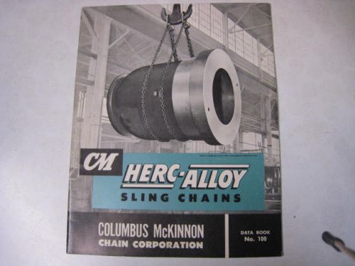 CM Herc-Alloy Sling Chains Columbus McKinnon Chain Corporation Data book 100