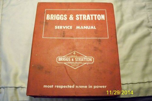 SCARCE Briggs &amp; Stratton 4 Cycle Gas Engines Dealer Parts Repair Service Manual!