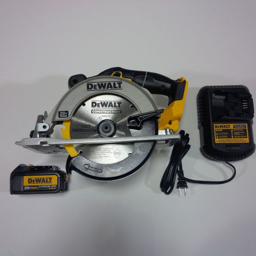 New Dewalt DCS391 20V Cordless Circular Saw, DCB200 Battery 3.0,Charger 20 volt