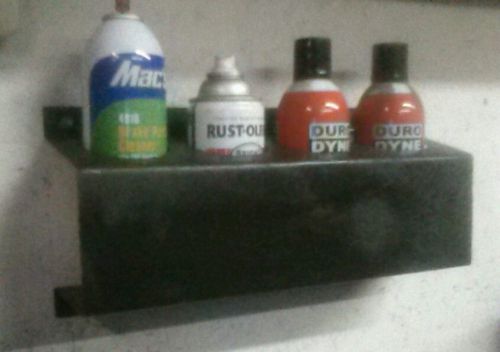 Spray paint can holder for shop wall or van bulk head