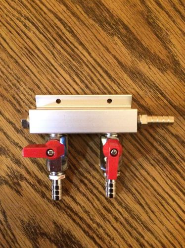Beer gas distributor,  2-way (aluminum) (new) (micro-matic) for sale