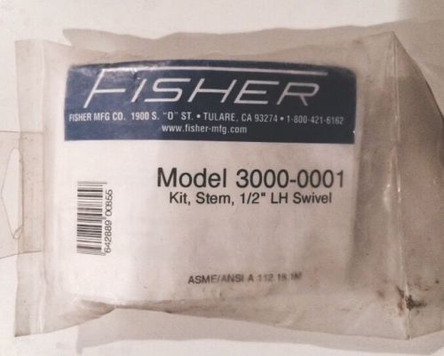 Fisher 3000-0001 1/2&#034; Left Hand Swivel Stem Kit- Made in USA