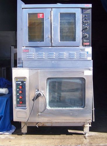Lang accuplus double stack natural gas convection ovens for sale