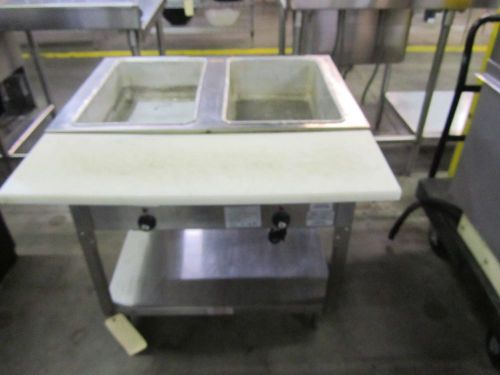 supremetal 2 well steam table