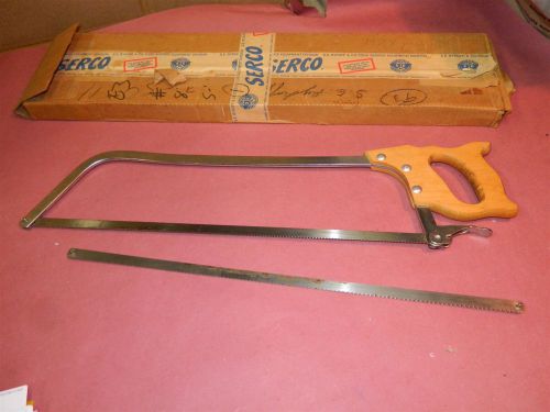 Serco Vintage Meat Saw in Original Box With Spare 23&#034; Blade NOS
