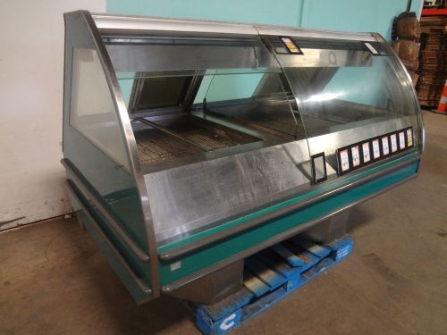 &#034;barker co.&#034; self serve euro style lighted/heated hot display case/merchandiser for sale