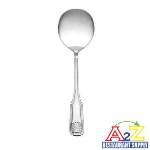48 pcs restaurant quality stainless steel bouillon spoon flatware sea shell for sale