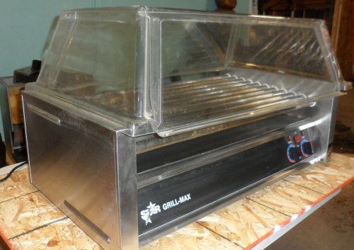 Heavy duty commercial&#034;star-max&#034; 36&#034; counter top hot dog grill roller w/dome for sale