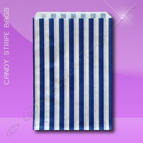 Candy Stripe Bags 7 x 9 –  Blue Stripes