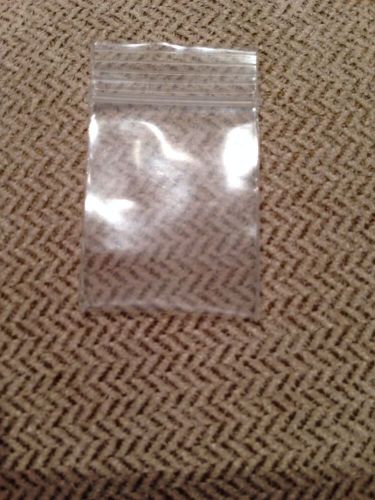 42 Small Clear Locking Bags Sz 1 1/2 In By 5/6 In