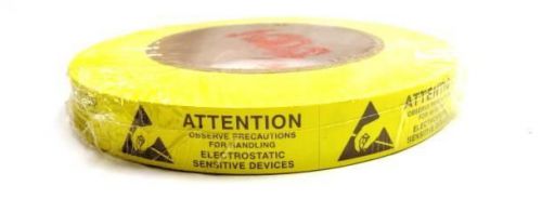 Roll of 1000 2 x.625 (5/8&#034;) Attention ESD Electrostatic Devices Labels Stickers