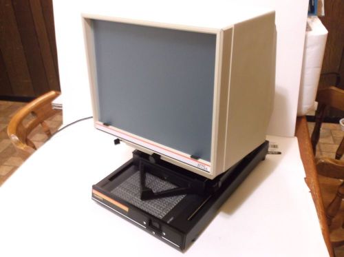 1980s Datamate 875A Microfiche Reader/Viewer With Cover