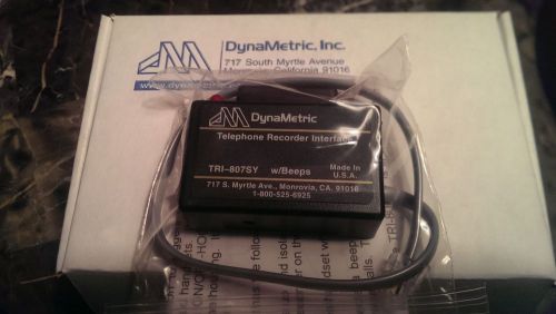 NEW DynaMetric TRI-807SY Telephone LOGGER PATCHES