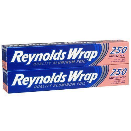 Reynolds Wrap Alumunum Foil 500&#039; Feet Total 2 Rolls of 250&#039; each SEALED Free Shp