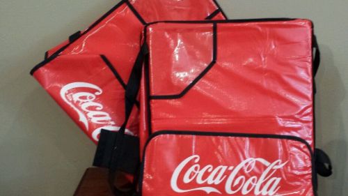 2 New Coca-Cola 22&#034; Pizza Delivery Bags
