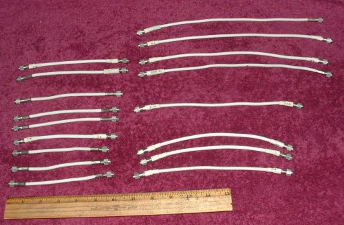 Lot of sma to sma rf microwave jumper coax cable assemblies, made in usa, lot 2 for sale