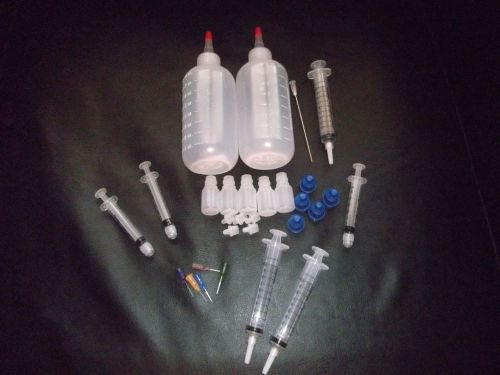 E liquid vaporizer diy kit with 2 8oz  5  5ml,  empty eye  bottles seal e juice for sale