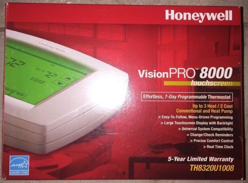 Honeywell visionpro 8000 - 7day programmable touchscreen thermostat - brand new for sale