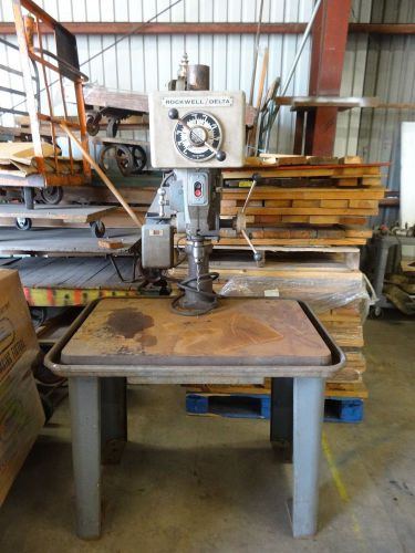 Rockwell delta 17-600 17&#034; drill press machinist tool 36&#034; x 23&#034; table for sale