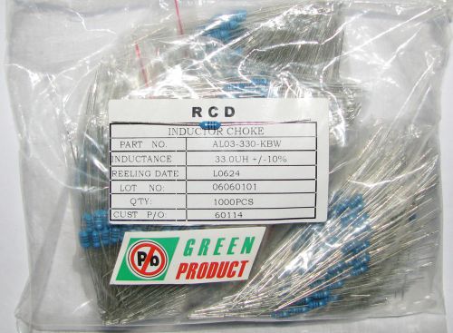 1000 RCD 33.0UH INDUCTOR CHOKES IC TUBE AMPLIFIER TRANSISTOR AUDIO PARTS