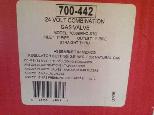 Robertshaw 24v combination gas valve 700-442  7000erhc-57c for sale