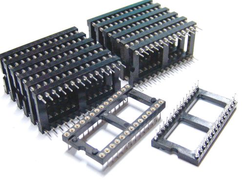 Lot of 14pcs New PD MACHINED PIN DIP SOCKET 28 Pins IC EEPROM PCB BOARD SOCKETS