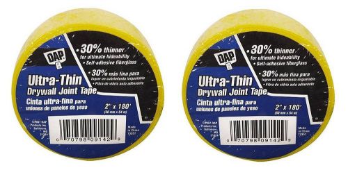2 PK DAP Ultra Thin Fiberglass Adhesive Drywall Joint Tape 30% Thinner 2&#034; X 180&#039;