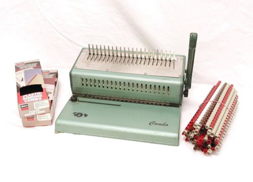 GBC General Binding Co. 212PB Combo | Slot Punch Binder | Includes Binding