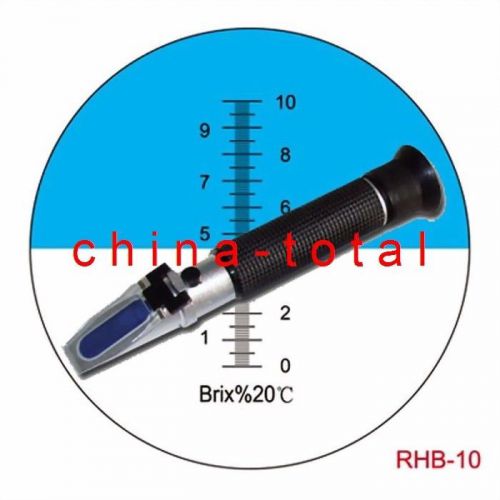 Rhb-10/atc brix refractometer w/ atc fruit juice wine vegetable coolants sap for sale