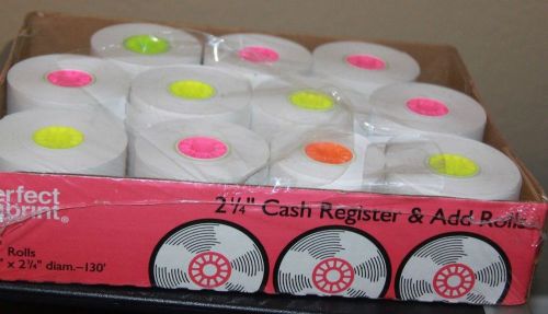 Perfect Print Cash Register Add Rolls  Paper 2 1/4&#034; Case of 12- 052472336514